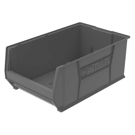 Storage Bin, Plastic, Gray, 12 in H, 18 3/8 in W, 29 1/4 in L MPN:30290GREY