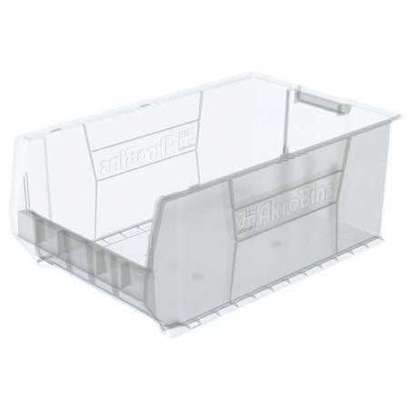 Storage Bin, Plastic, Clear, 12 in H, 18 3/8 in W, 29 1/4 in L MPN:30290SCLAR