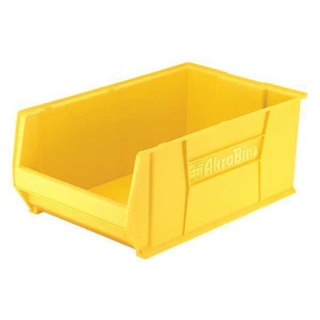 Storage Bin, Plastic, Yellow, 12 in H, 18 3/8 in W, 29 1/4 in L MPN:30290YELLO