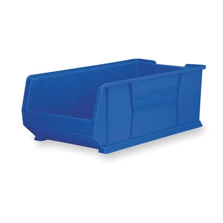 Storage Bin, Plastic, Blue, 11 in H, 16 1/2 in W, 29 7/8 in L MPN:30293BLUE