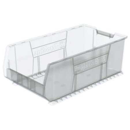 Storage Bin, Plastic, Clear, 11 in H, 16 1/2 in W, 29 7/8 in L MPN:30293SCLAR