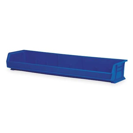 Hang & Stack Storage Bin, Plastic, Blue, 6 in H, 33 in W, 8 5/8 in L MPN:30320BLUE