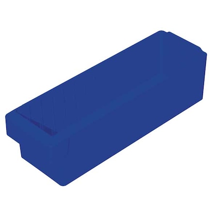 Drawer Storage Bin, Plastic, Blue, 4 5/8 in H, 5 5/8 in W, 17 5/8 in L MPN:31168BLU