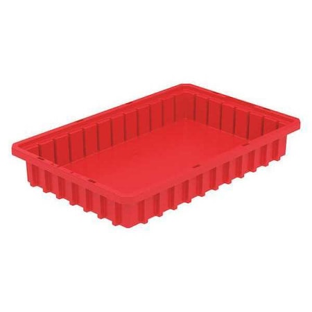Industrial Grade Polymer, Divider Box, Red, 16 1/2 in L, 2 1/2 in H MPN:33162RED