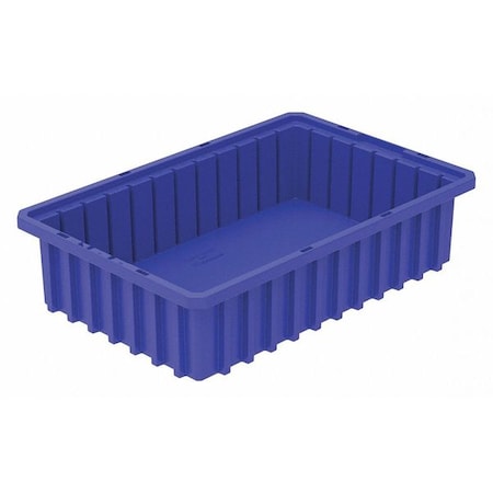 Industrial Grade Polymer, Divider Box, Blue, 16 1/2 in L, 4 in H MPN:33164BLUE