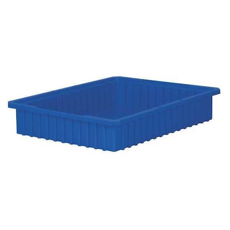 Industrial Grade Polymer, Divider Box, Blue, 22 3/8 in L, 4 in H MPN:33224BLUE