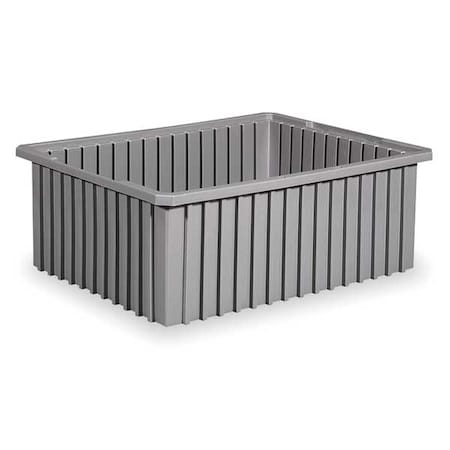 Industrial Grade Polymer, Divider Box, Gray, 22 3/8 in L, 6 in H MPN:33226GREY