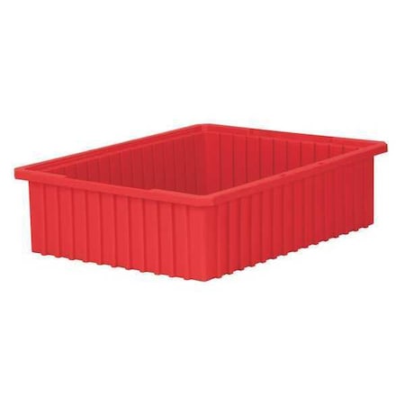 Industrial Grade Polymer, Divider Box, Red, 22 3/8 in L, 6 in H MPN:33226RED