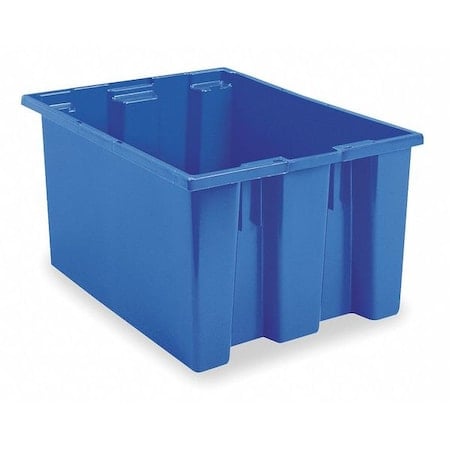 Stack & Nest Storage Container, 27.4 gal, 29-1/2 in L x 19-1/2 in W x 15 in H, Blue MPN:35300BLUE