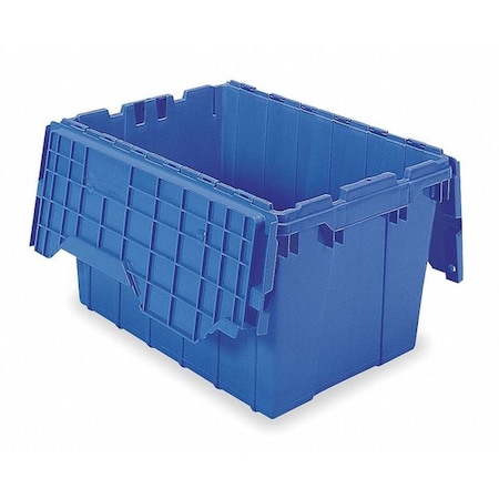 Attached Lid Container, 12 gal Volume Cap., 21 1/2 in L, 15 1/4 in W, 12 1/2 in H, Blue MPN:39120BLUE