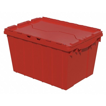 Attached Lid Container, 12 gal Volume Cap., 21 1/2 in L, 15 1/4 in W, 12 1/2 in H, Red MPN:39120RED