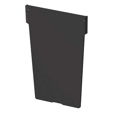 Plastic Divider, Black, 4 1/8 in L, 4 7/8 in H, 12 PK MPN:40020
