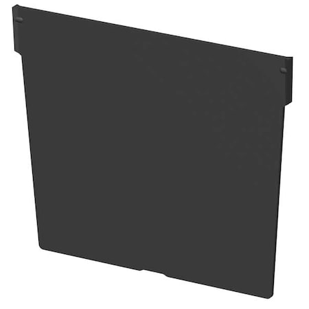Plastic Divider, Black, 6 5/8 in L, 4 7/8 in H, 12 PK MPN:40030
