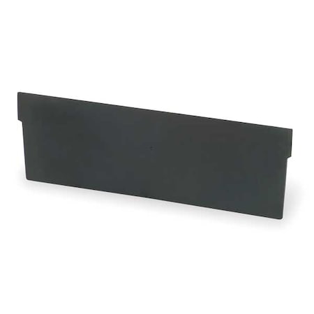 Divider, Plastic, Black, 10-17/32 in L x 2-7/8 in H, 24 PK MPN:40170