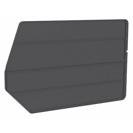 Plastic Divider, Black, 17 1/8 in L, 10 3/8 in H, 6 PK MPN:40270