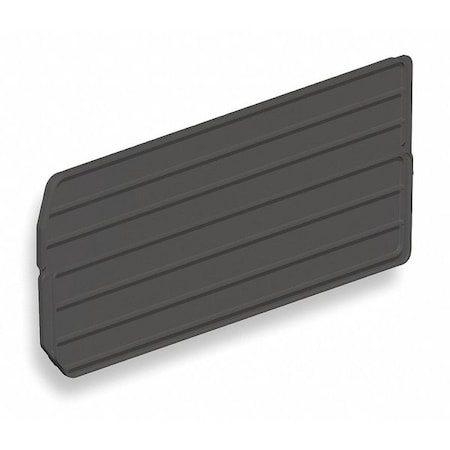 Plastic Divider, Black, 20 7/8 in L, 5 7/8 in H, 4 PK MPN:40286