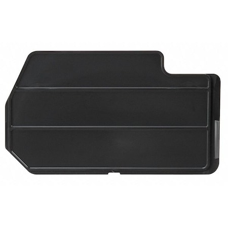 Plastic Divider, Black, 4 in L, 4 in H, 7 PK MPN:40321