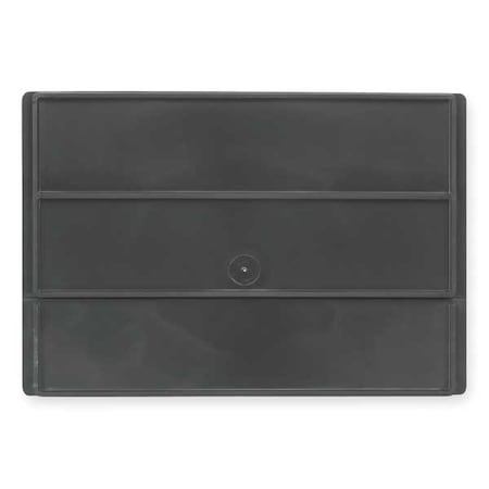 Plastic Divider, Black, 20 in L, 7 in H, 6 PK MPN:403482RV55