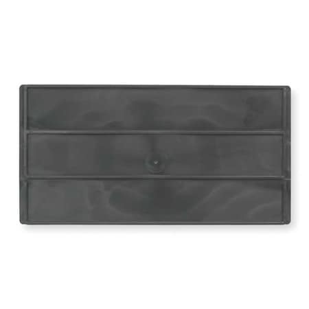 Plastic Divider, Black, 10 1/8 in L, 6 1/2 in H, 6 PK MPN:403582RV56