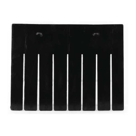 Bin Divider, Plastic, Black, 9-3/4 in L x 7-31/64 in H, 6 PK MPN:41168