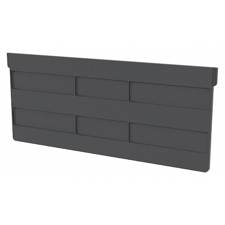 Plastic Divider, Black, 15 13/32 in L, 6 1/8 in H, 6 PK MPN:41250