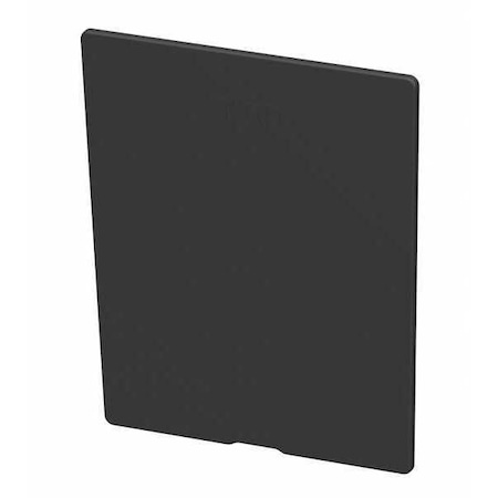 Plastic Divider, Black, 3 3/4 in L, 4 3/8 in H, 6 PK MPN:41440