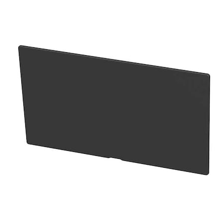 Plastic Divider, Black, 8 3/8 in L, 4 3/8 in H, 6 PK MPN:41480