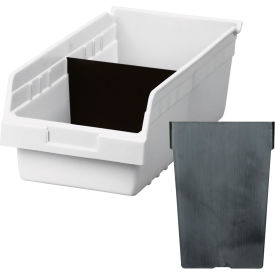 Akro-Mils Shelf Bin Divider 40040 For 30080 & 30088 Bins Black Pack of 12 40040 - Pkg Qty 19