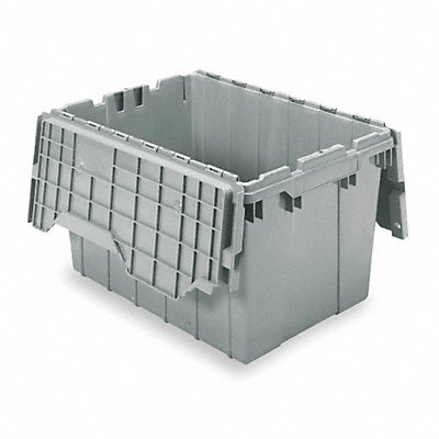F8959 Attached Lid Ctr Gray Solid Ind Grd Poly MPN:39120