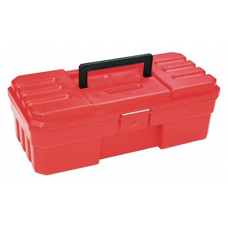 Probox Tool Box, Plastic, Red, 12 in W x 5-1/2 in D x 4 in H MPN:9912