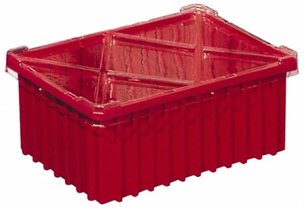 Polypropylene Dividable Storage Tote: 40 lb Capacity MPN:33168 RED