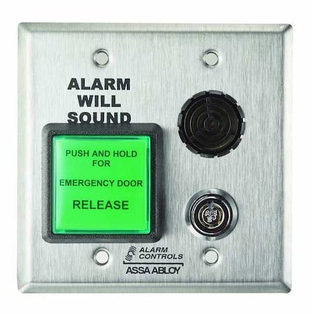 Exit Station, SS, 5 in. H, w/2 Keys MPN:DE-1