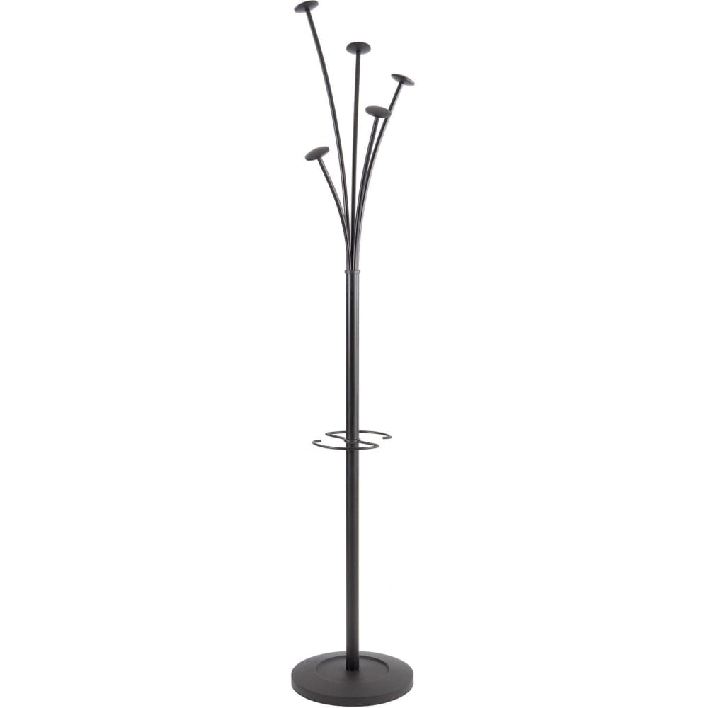 ALBA Tree-Hook Coat Stand With Umbrella Holder, 73 5/8inH x 15inW x 15inD, Black MPN:PMFESTN