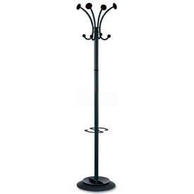 Alba PMVIENAN Stily Coat Rack Eight Knobs Steel Black PMVIENAN