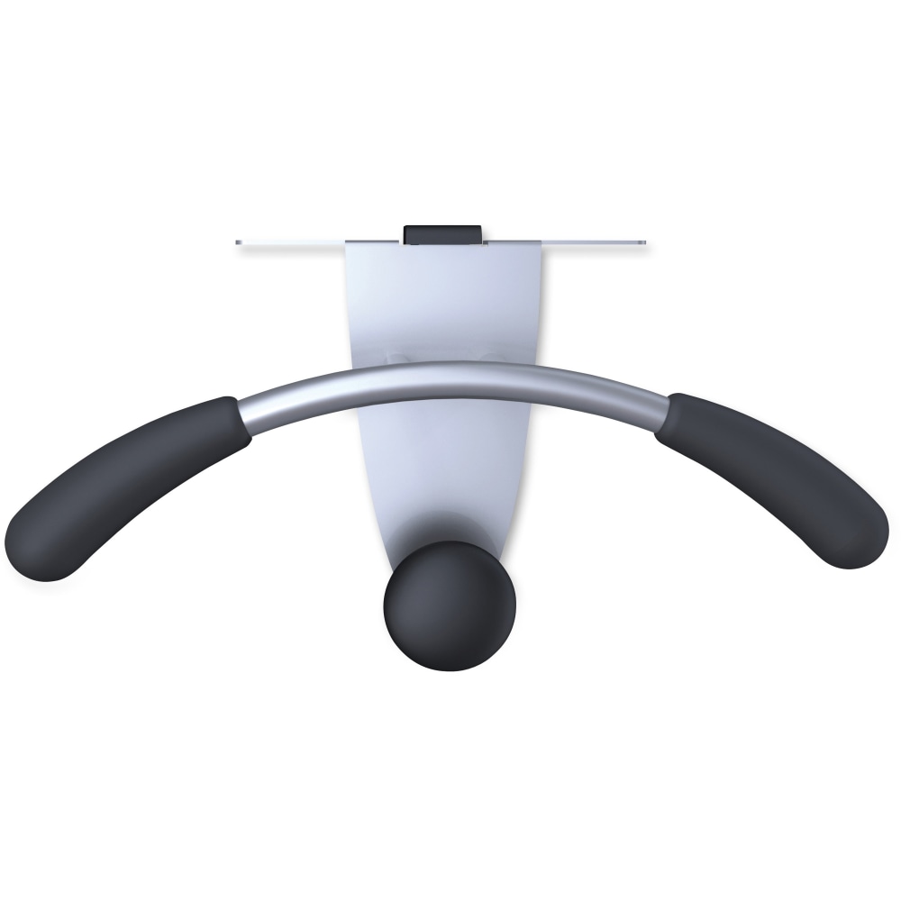 Alba Over-the-panel Coat Hook Hanger, 44 lb (19.96 kg) Capacity, 7.9inH x 14.6inW, for Coat, Cubicle, Clothes, Powder Coated MPN:PMMOUSPART