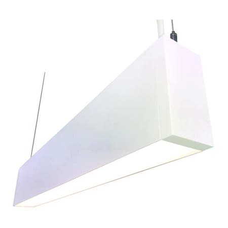 LED Suspended Fixture, 4 ft L, 1000 lm, 33W MPN:LALS24A0BW10MM10T35VQCMWHTE