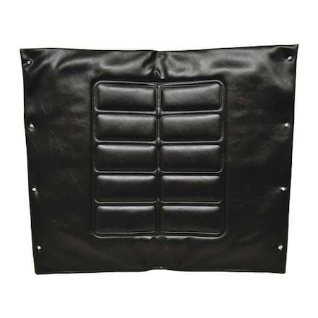 Vinyl Flared Back UPH, 22 W, 8 Hole, Black MPN:74539-A3