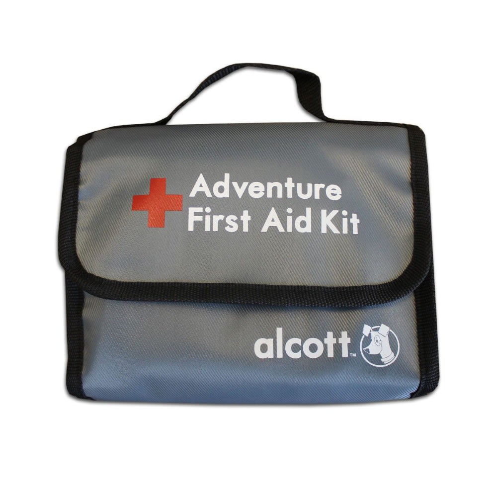 Alcott Explorer Adventure First Aid Kit, Gray, Set Of 46 Pieces MPN:HLTEX17201