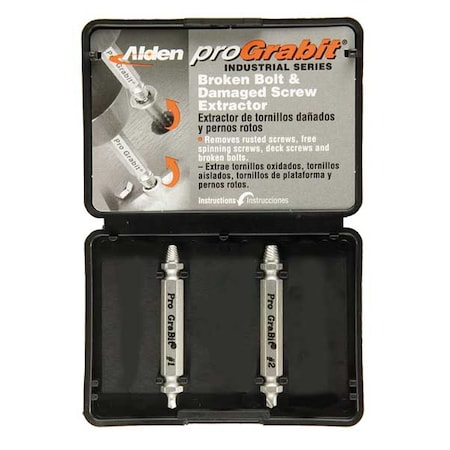 Drill/Extractor Set, 2 PC, No 4-1/4 In Cap MPN:8420P