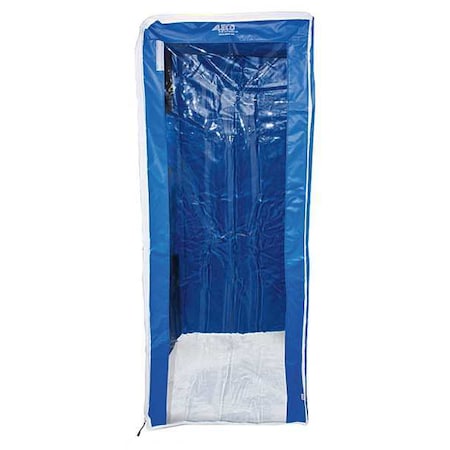Pan Rack Cover, 23 x 28 x 64 in, Blue MPN:477424