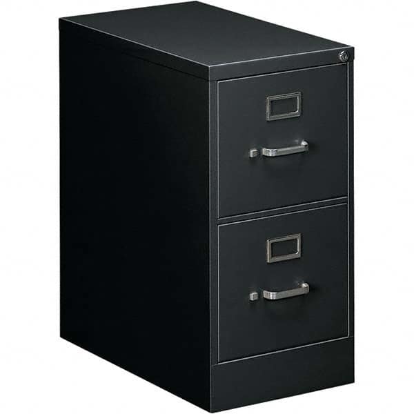 Vertical File Cabinet: 2 Drawers, Steel, Black MPN:ALEHVF1529BL