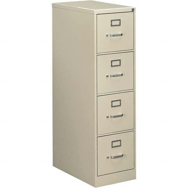 Vertical File Cabinet: 4 Drawers, Steel, Putty MPN:ALEHVF1552PY