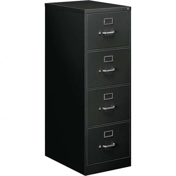 Vertical File Cabinet: 4 Drawers, Steel, Black MPN:ALEHVF1952BL