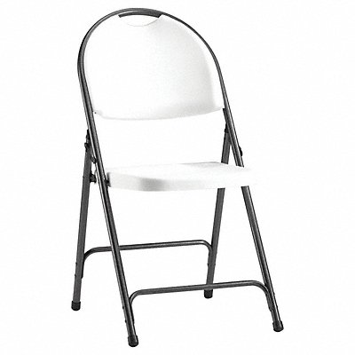 Molded Resin Fold Chair White/Black PK4 MPN:CHAIR001