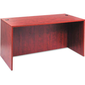 Alera Desk Shell with Straight Front - 59-1/8 x 29-1/2 x 29-1/2 - Med Cherry - Valencia Series ALEVA216030MC