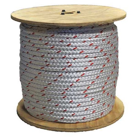 Utility Handline, White/Red, 5/8