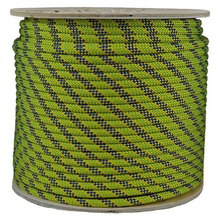 Climbing Rope, PES, 1/2 In. dia., 150 ft. L MPN:AGKM12150DBGY