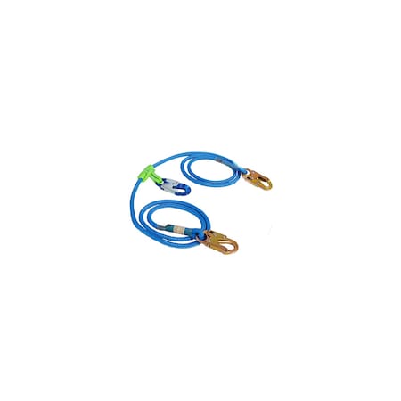 Lanyard, 10 ft., Blue/Black MPN:AGDBC12AL10-2 IN 1-S