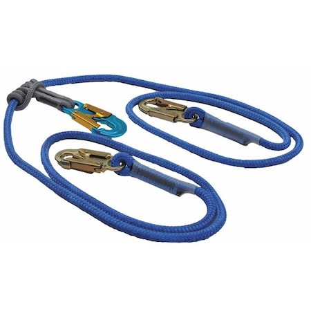 Lanyard, 8 ft., Blue/Black MPN:AGDBC12AL8-2 IN 1-S