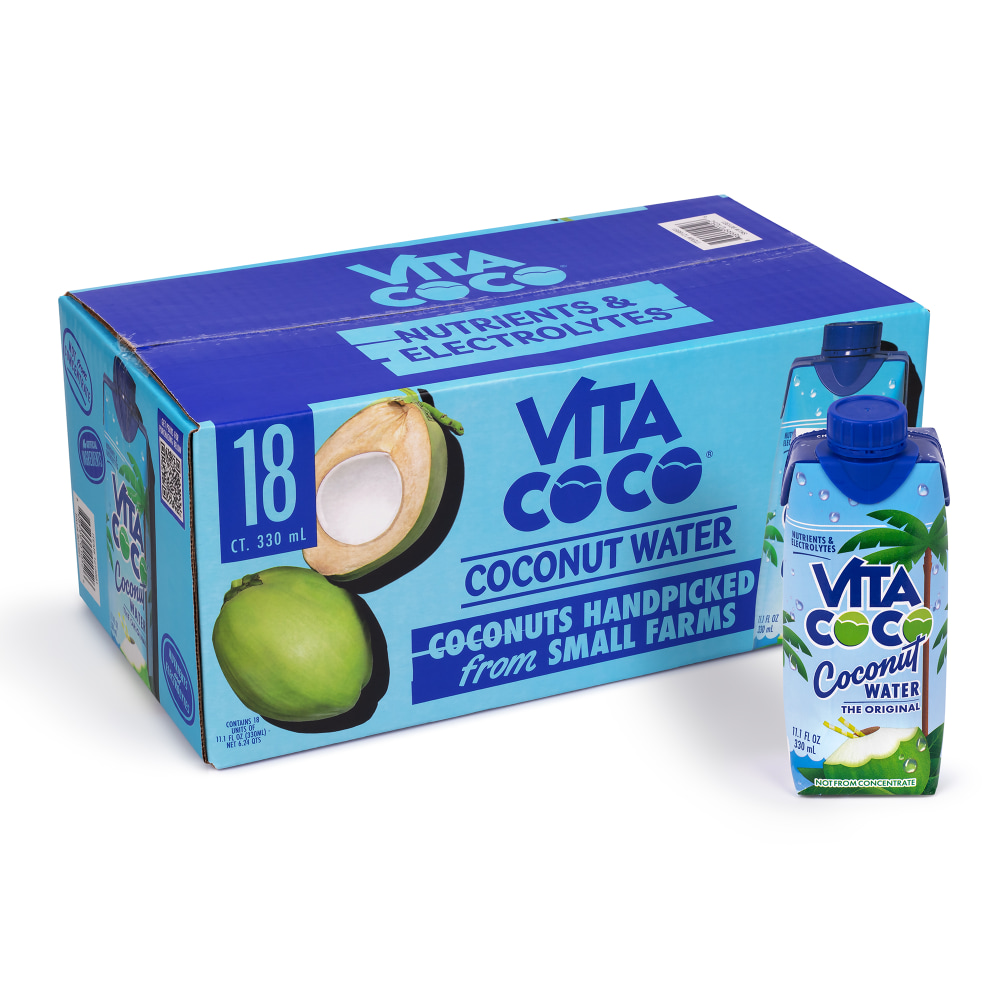 Vita Coco Coconut Water, 11.1 Oz, Pack Of 18 Bottles MPN:898999010526